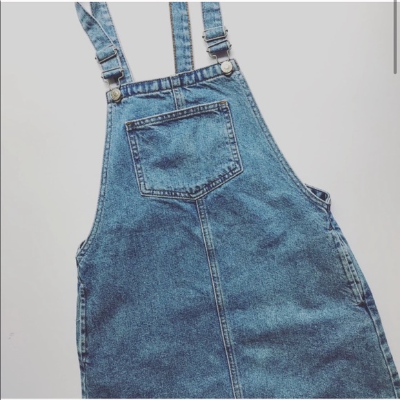 Topshop Denim Overall Moto dress - Picture 3 of 7